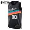 Canotte Bambino San Antonio Spurs Personalizzate Nike 2025-26 City Edition Nero Swingman